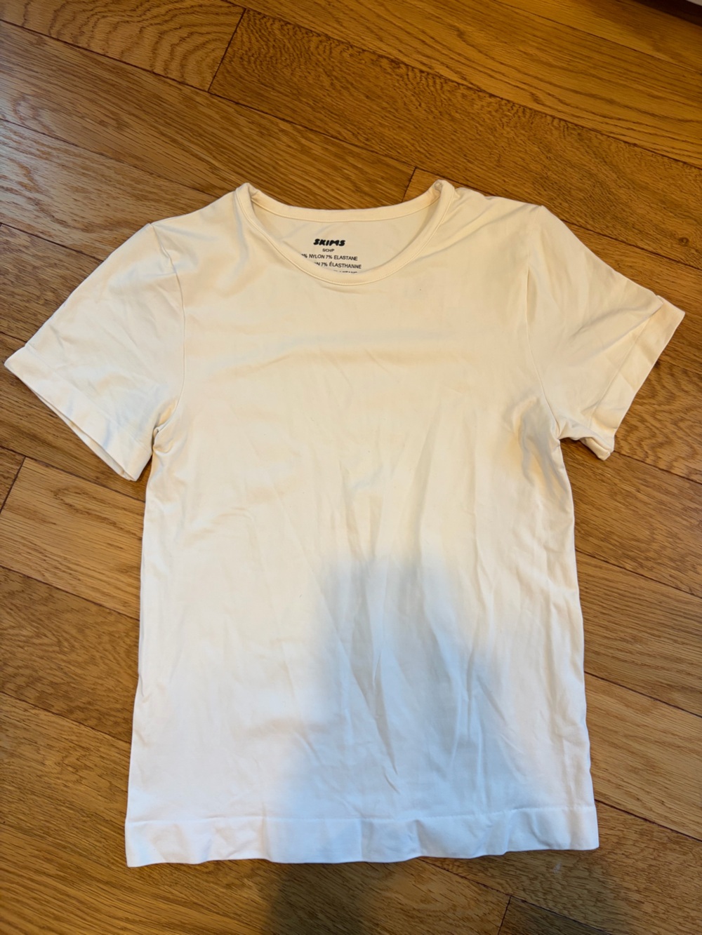 SKIMS Men's Short Sleeve Crew Tee in White